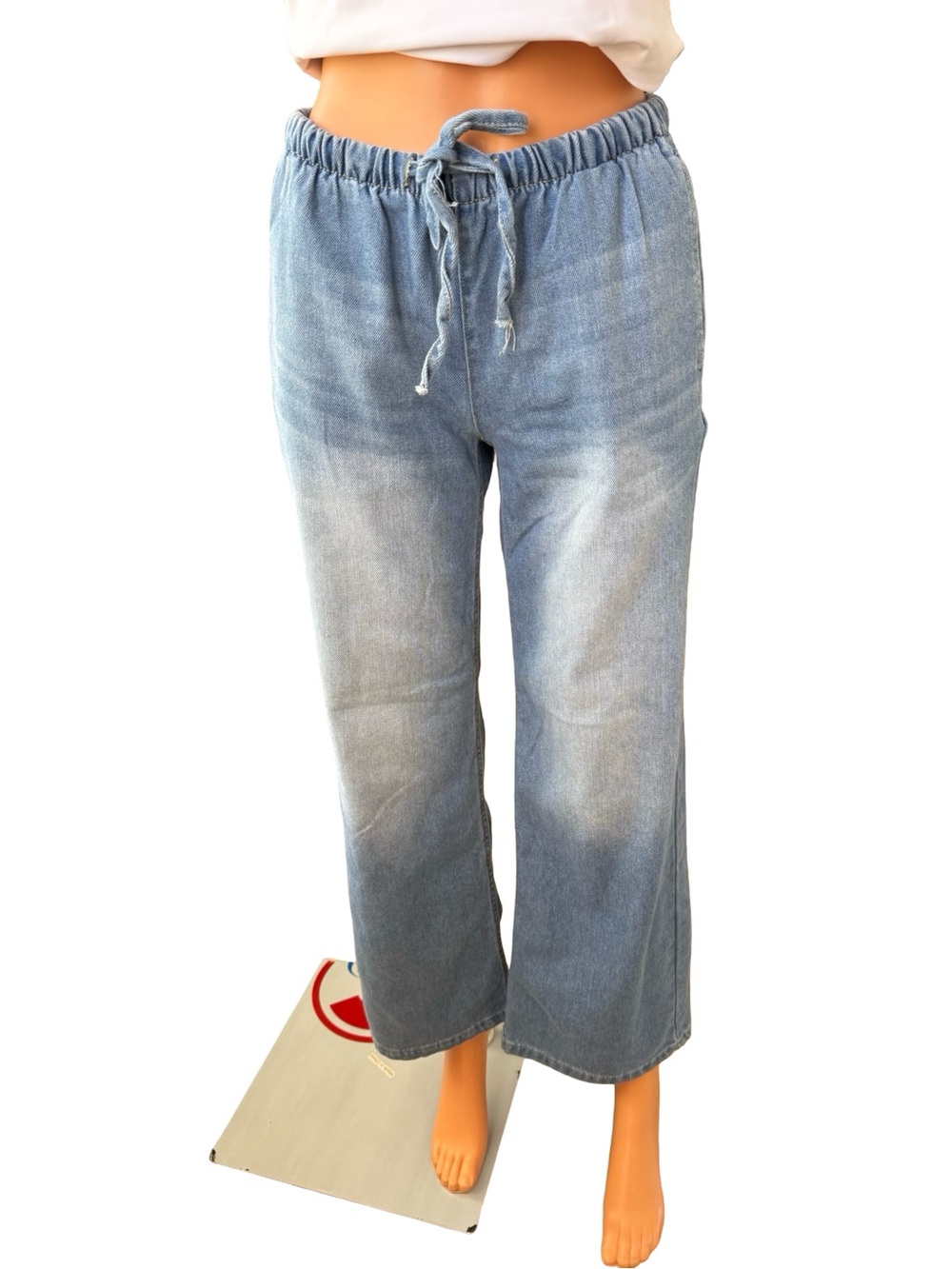 Vanilla Star Light Wash Blue Flare Wide Leg Jeans